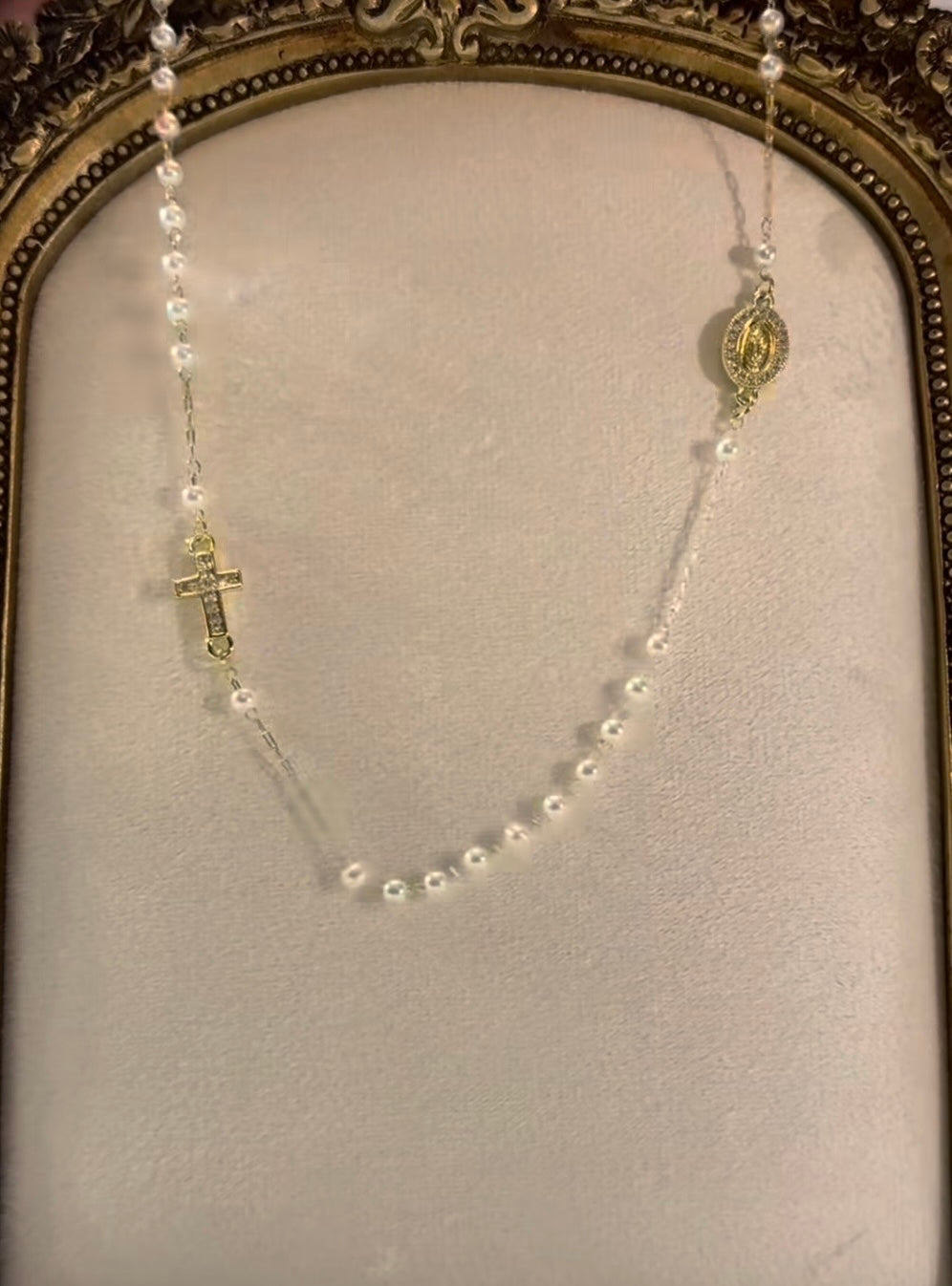 Pearly Prayer Necklace