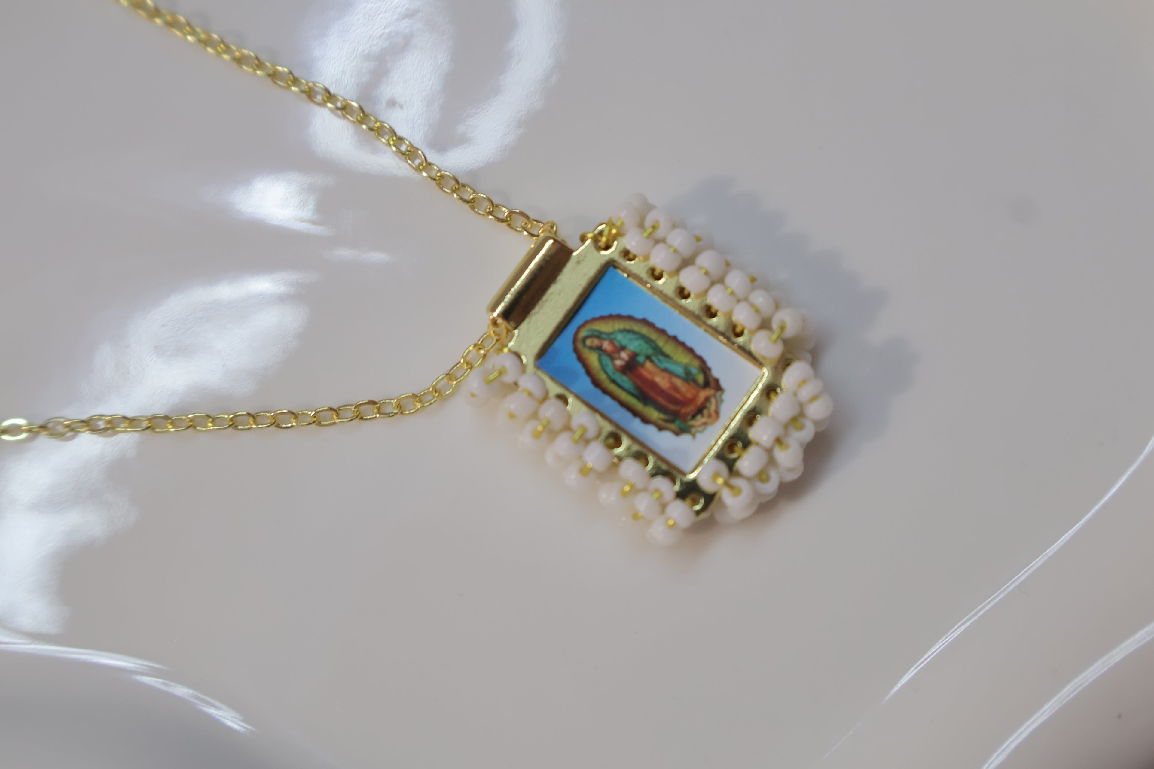 Santa Madre de Guadalupe Necklace