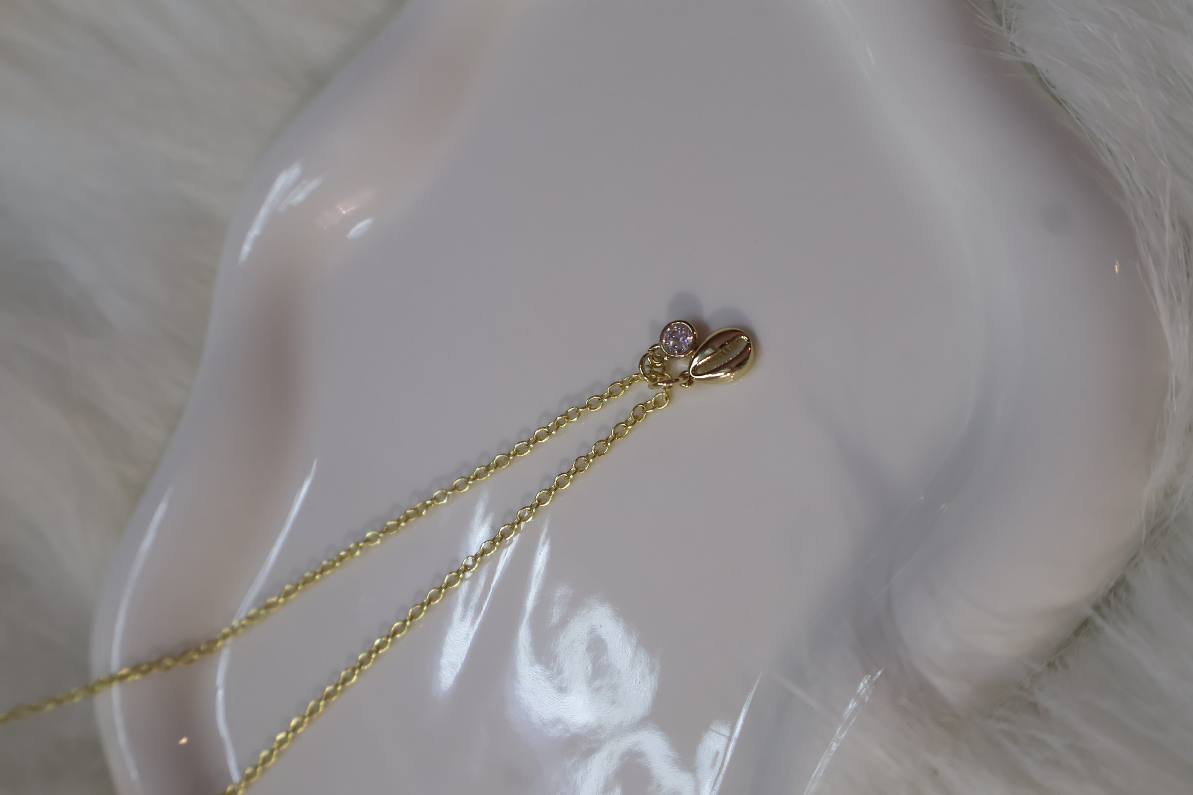 Golden Cowrie Necklace