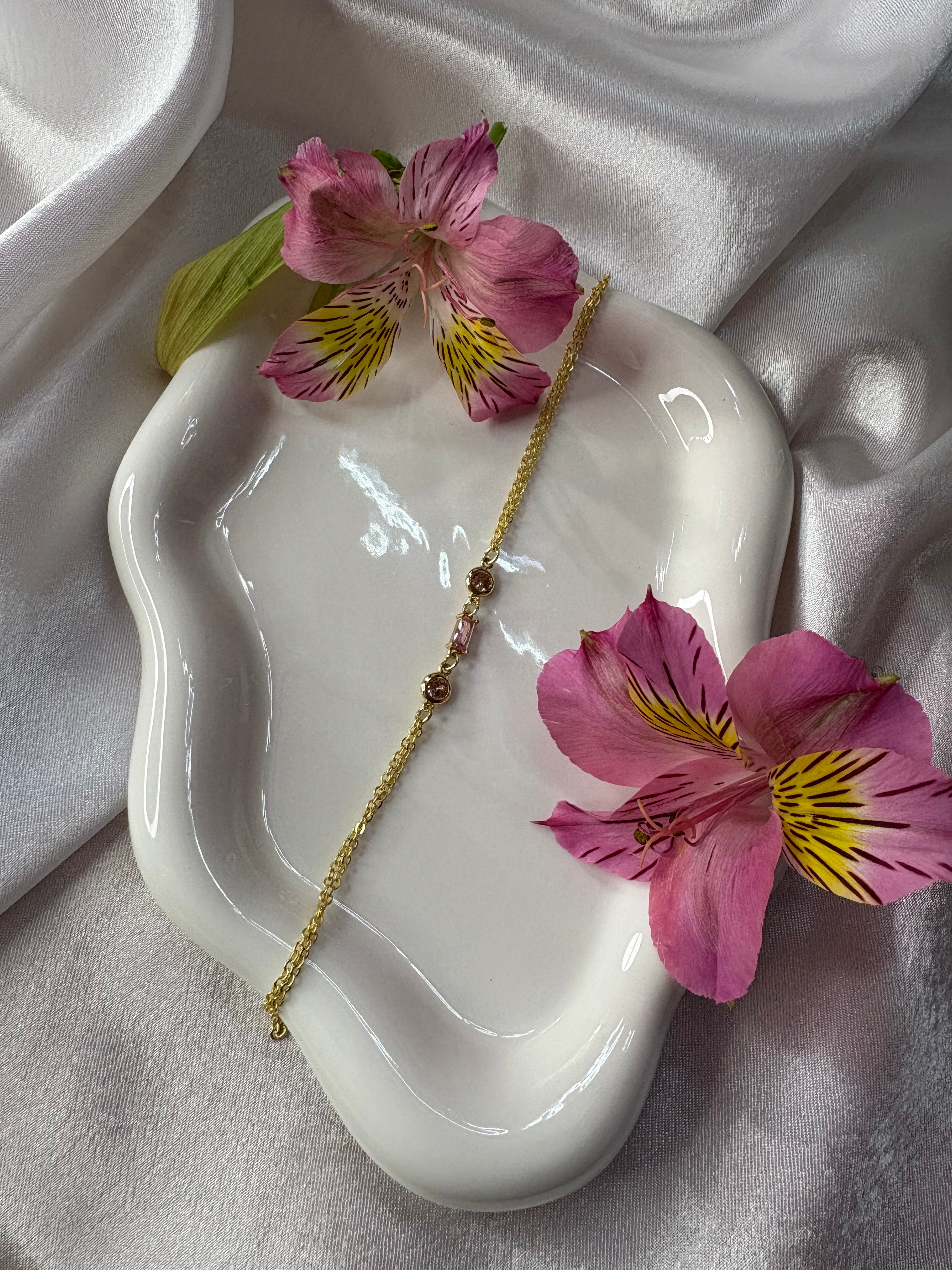 Pink Champagne Hand Chain