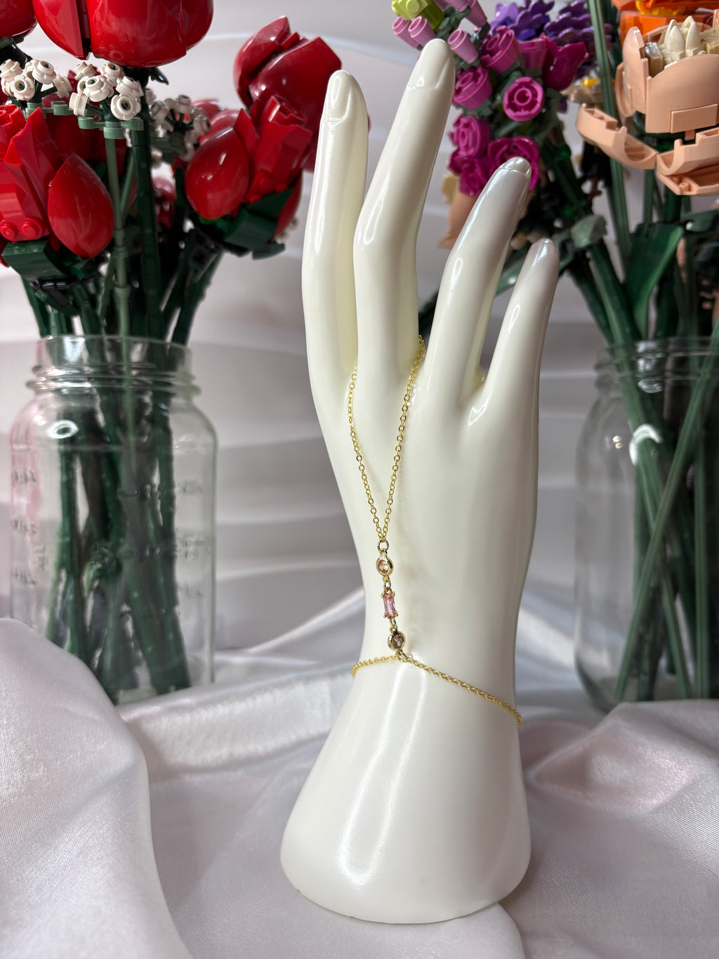 Pink Champagne Hand Chain