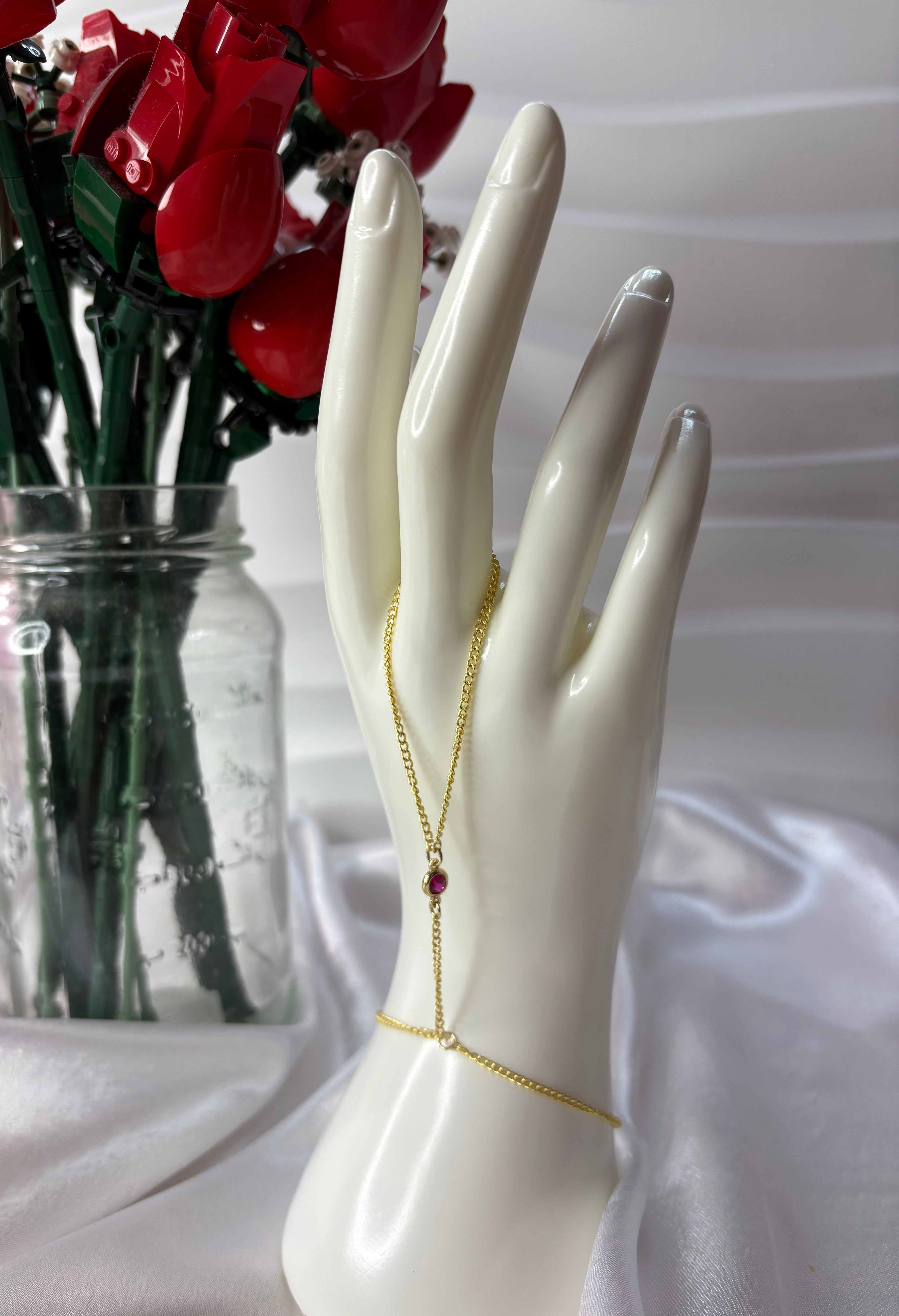 Rose Hand Chain
