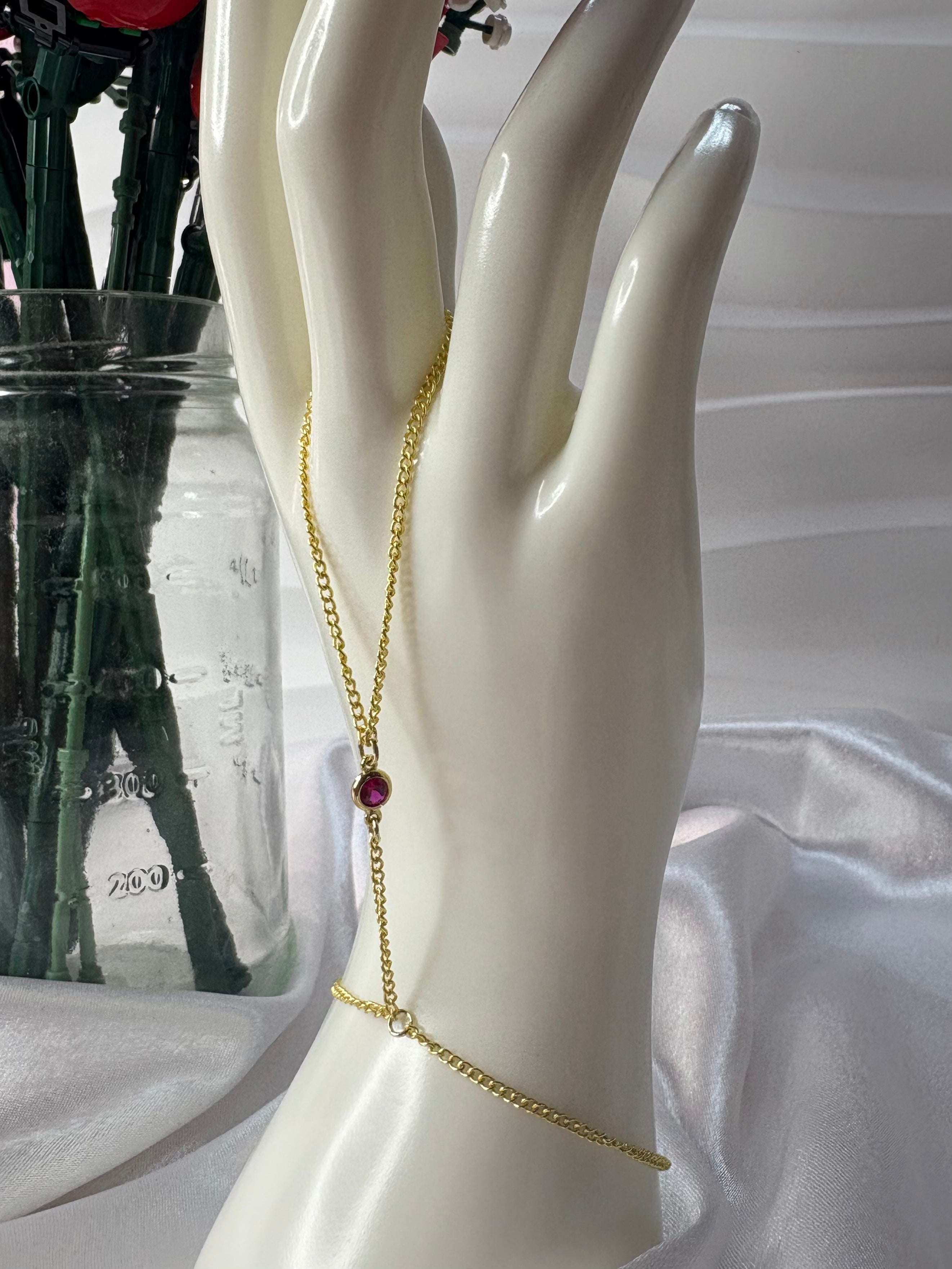 Rose Hand Chain